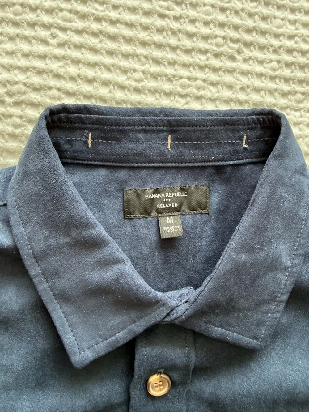 Banana Republic Navy Button-Up Military Field Jacket